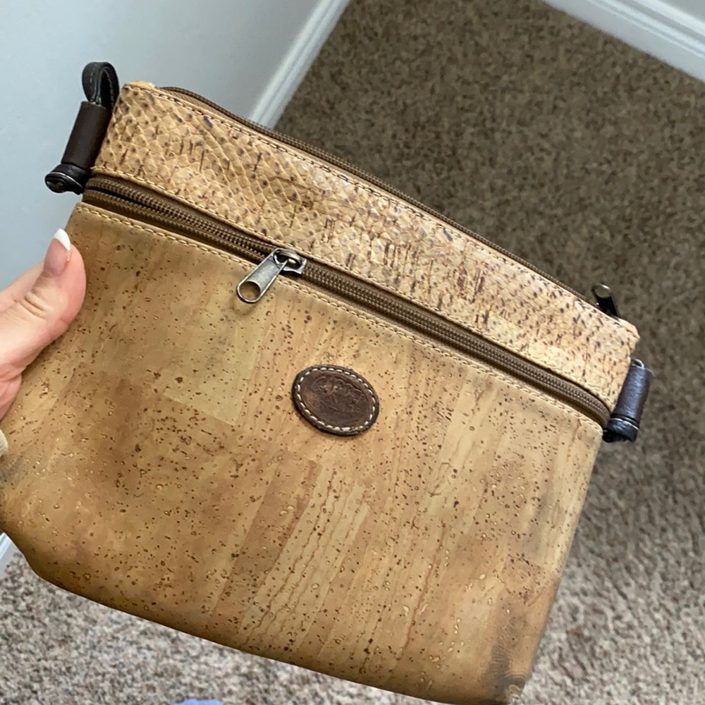 Cork cross body bag